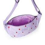 Crossbody ledvinka STUDIO NOOS Purple Hearts Puffy | Lavly.cz
