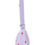 Crossbody ledvinka STUDIO NOOS Purple Hearts Puffy | Lavly.cz