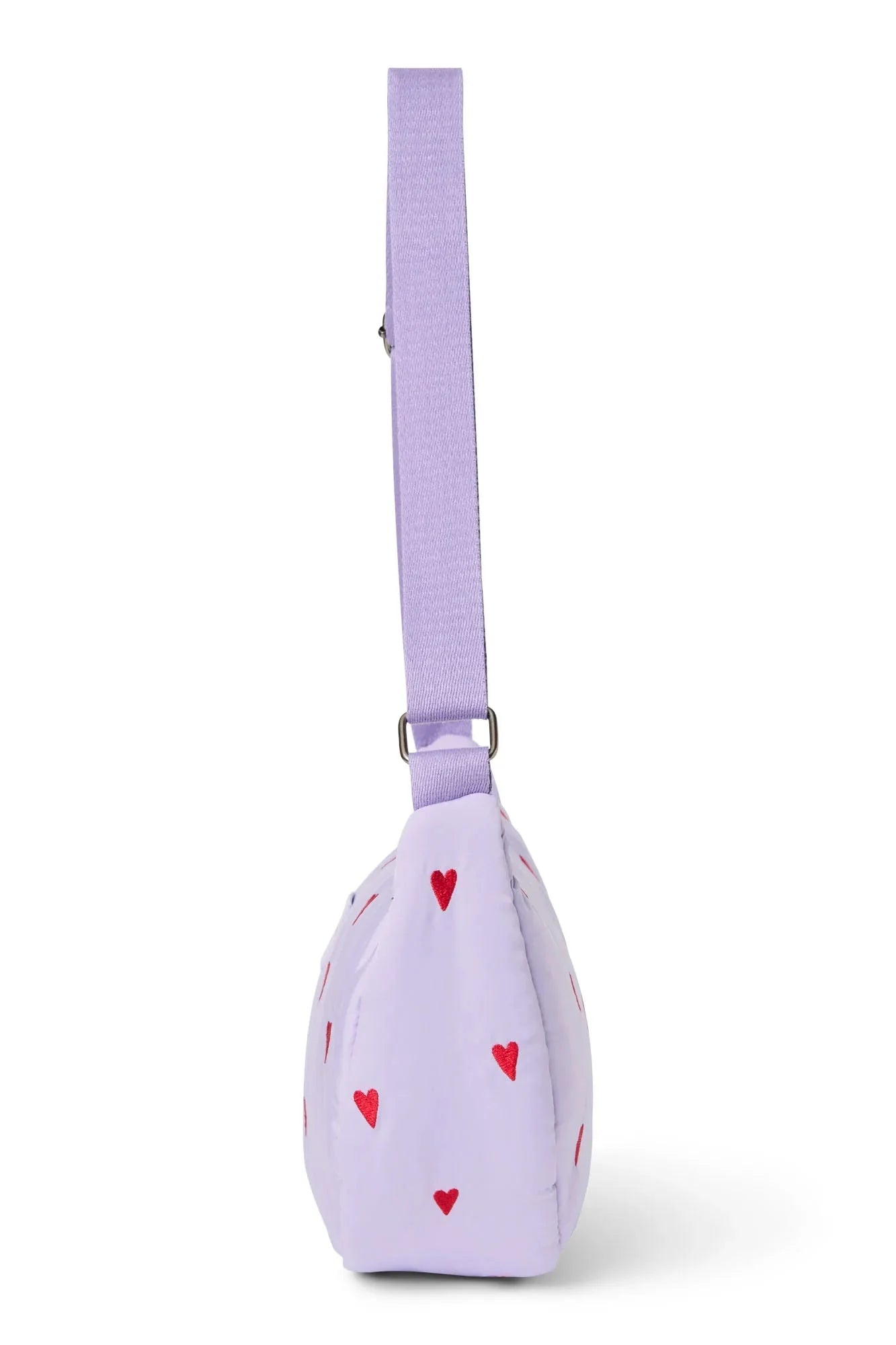 Crossbody ledvinka STUDIO NOOS Purple Hearts Puffy | Lavly.cz