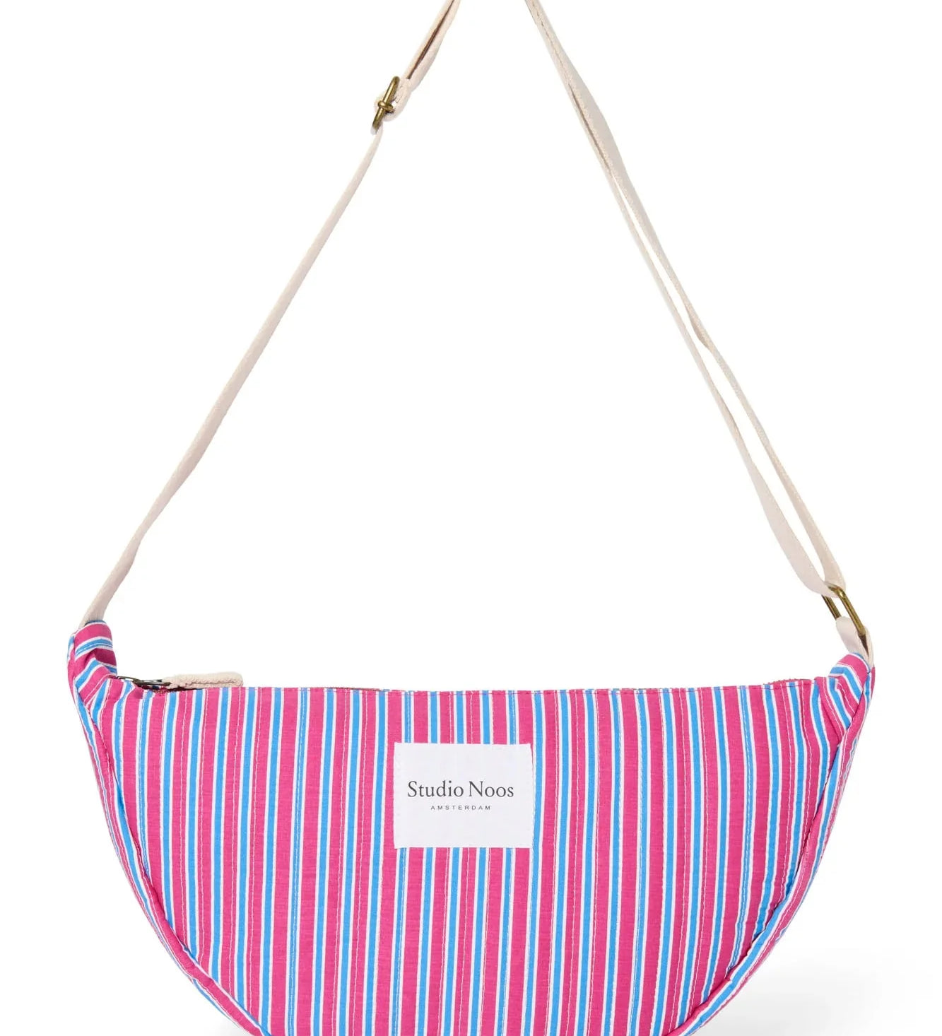 Crossbody ledvinka STUDIO NOOS Raspberry Poplin Striped | Lavly.cz