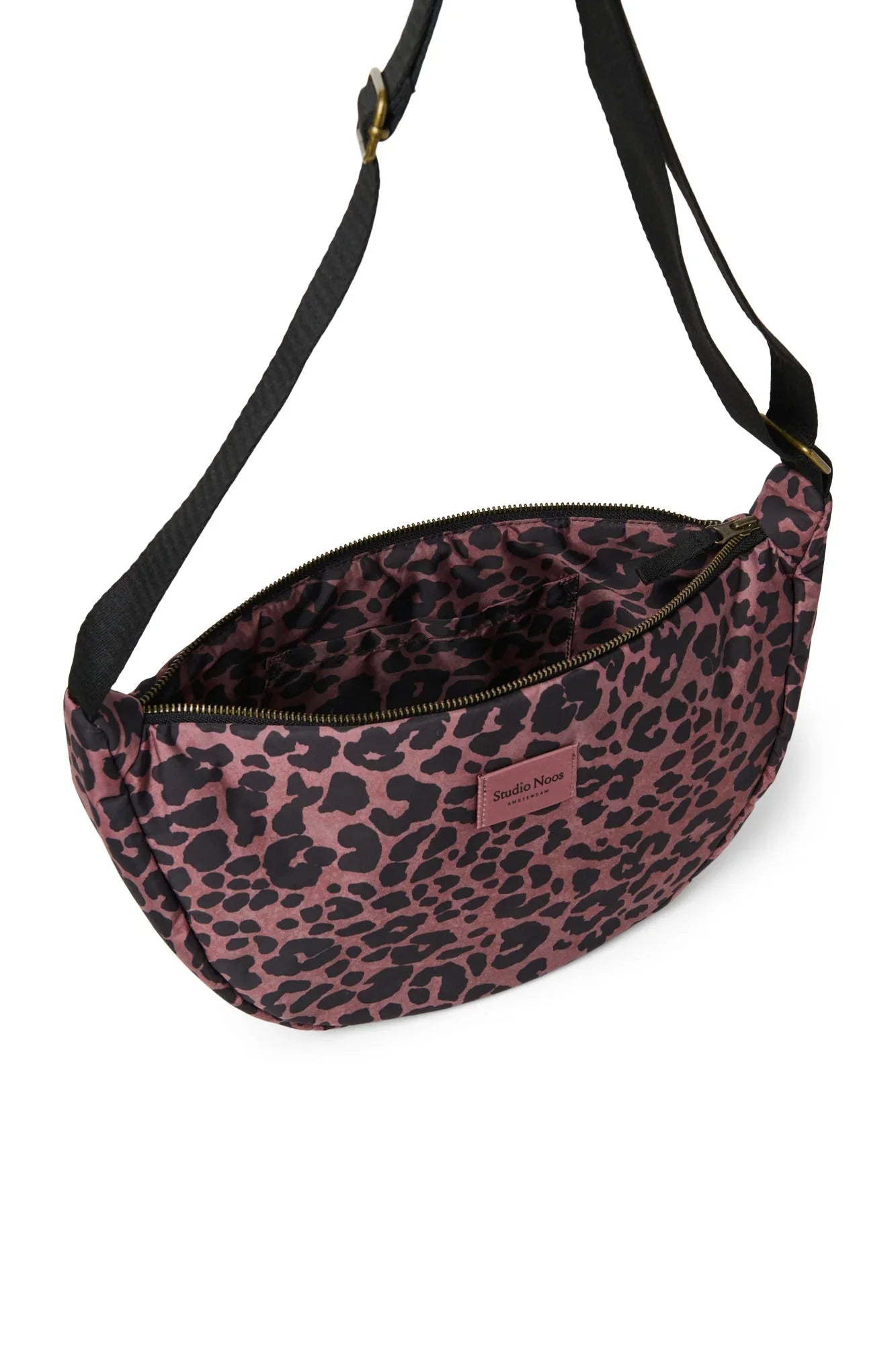 Crossbody ledvinka STUDIO NOOS Red Leopard Puffy | Lavly.cz