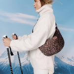 Crossbody ledvinka STUDIO NOOS Red Leopard Puffy | Lavly.cz