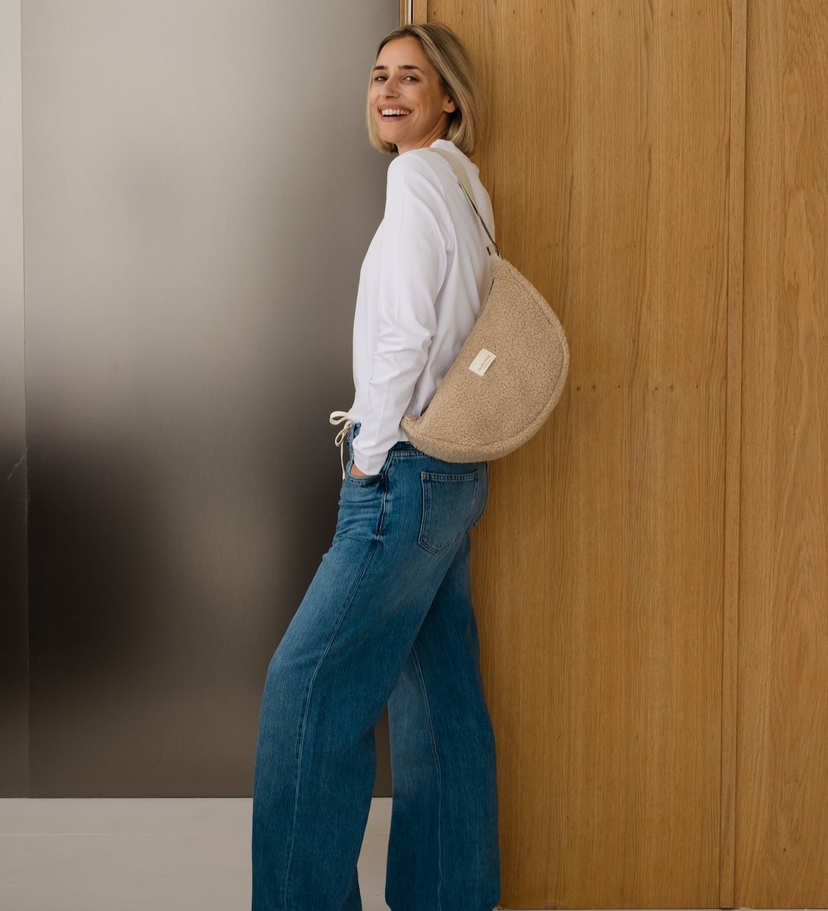 Crossbody ledvinka STUDIO NOOS Teddy Ecru | Stylové doplňky pro děti a ženy | Lavly.cz