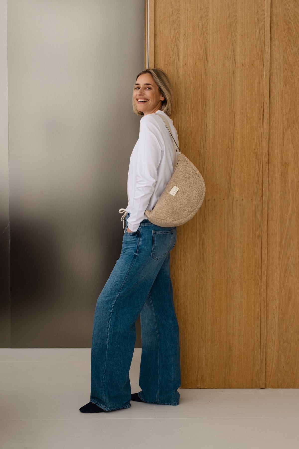 Crossbody ledvinka STUDIO NOOS Teddy Ecru | Stylové doplňky pro děti a ženy | Lavly.cz