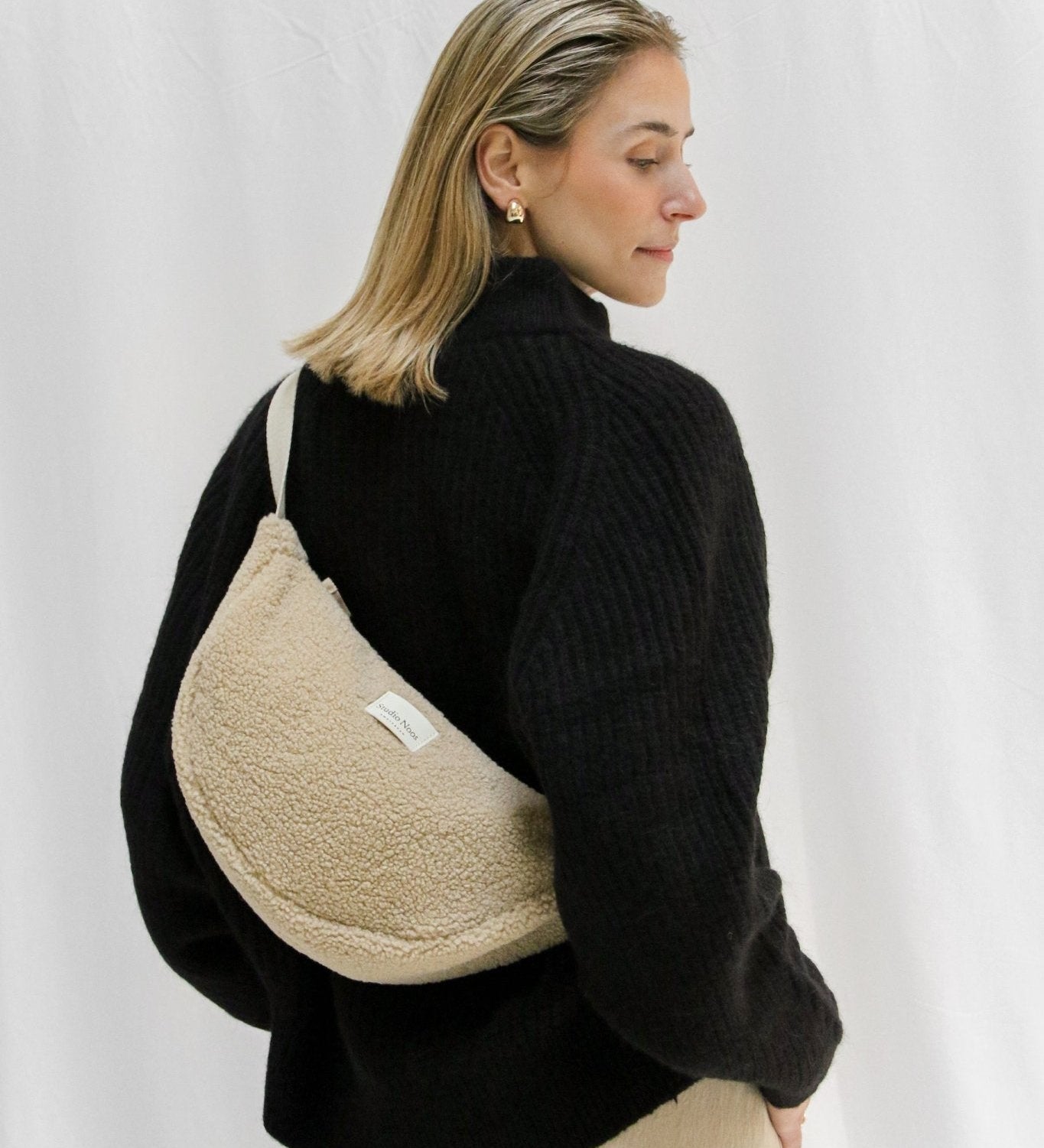 Crossbody ledvinka STUDIO NOOS Teddy Ecru | Stylové doplňky pro děti a ženy | Lavly.cz