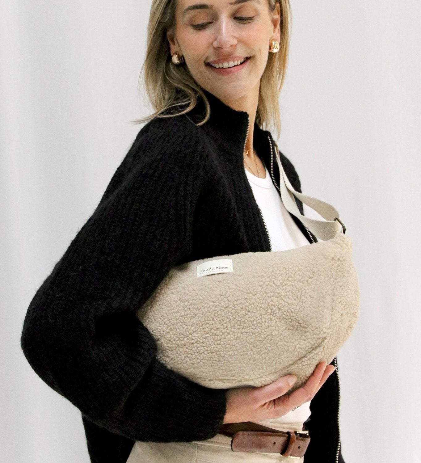 Crossbody ledvinka STUDIO NOOS Teddy Ecru | Stylové doplňky pro děti a ženy | Lavly.cz
