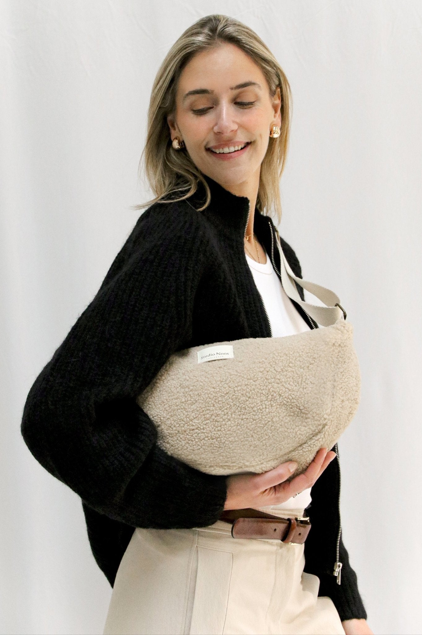 Crossbody ledvinka STUDIO NOOS Teddy Ecru | Stylové doplňky pro děti a ženy | Lavly.cz