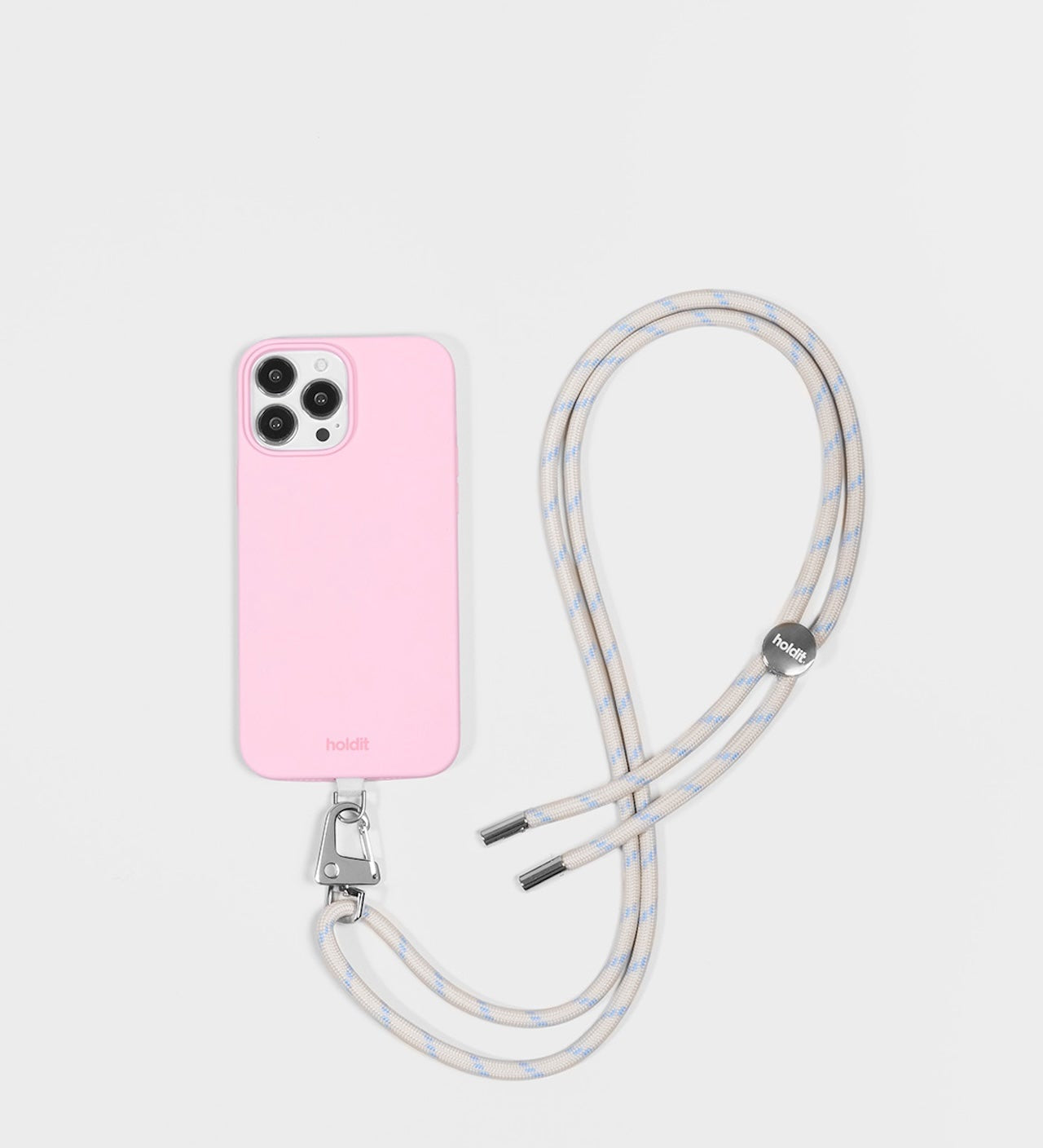 Crossbody popruh na mobil HOLDIT Light Beige / Mineral Blue | Lavly.cz