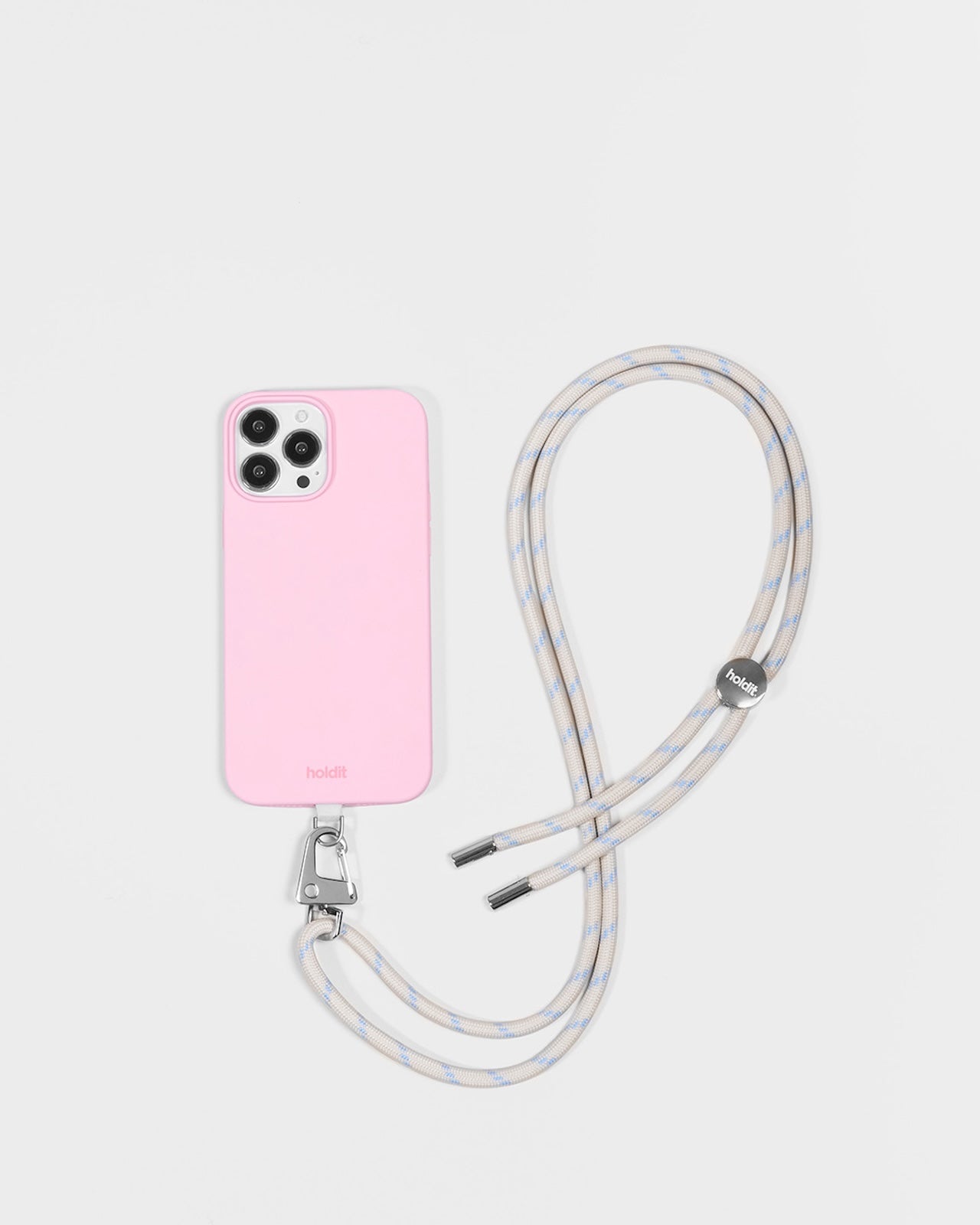 Crossbody popruh na mobil HOLDIT Light Beige / Mineral Blue | Lavly.cz