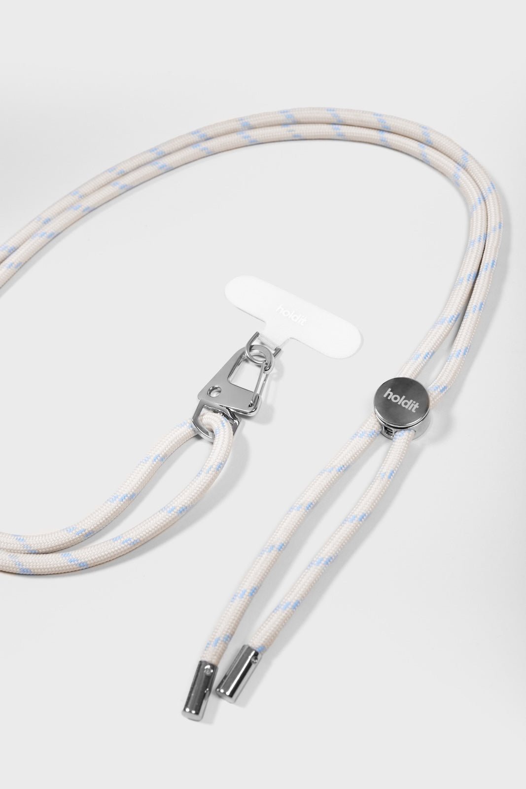 Crossbody popruh na mobil HOLDIT Light Beige / Mineral Blue | Lavly.cz