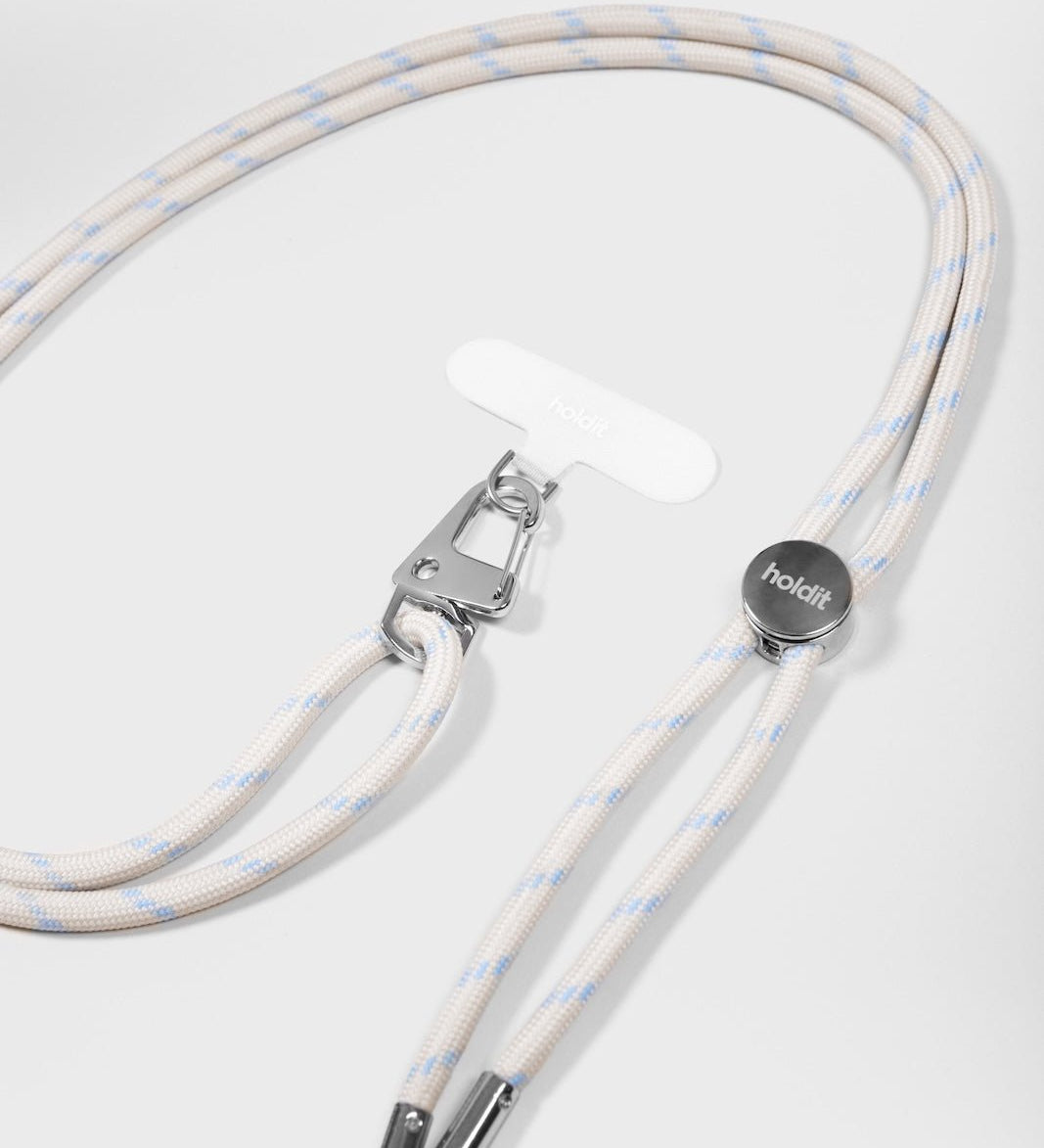 Crossbody popruh na mobil HOLDIT Light Beige / Mineral Blue | Lavly.cz