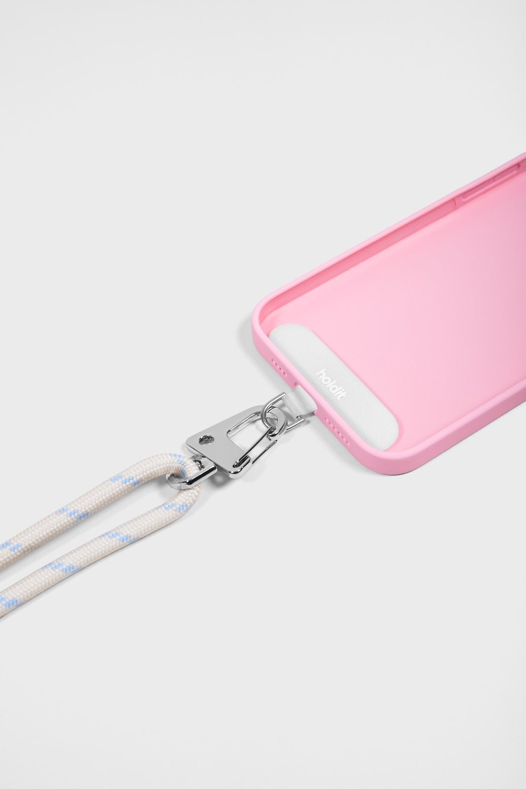 Crossbody popruh na mobil HOLDIT Light Beige / Mineral Blue | Lavly.cz