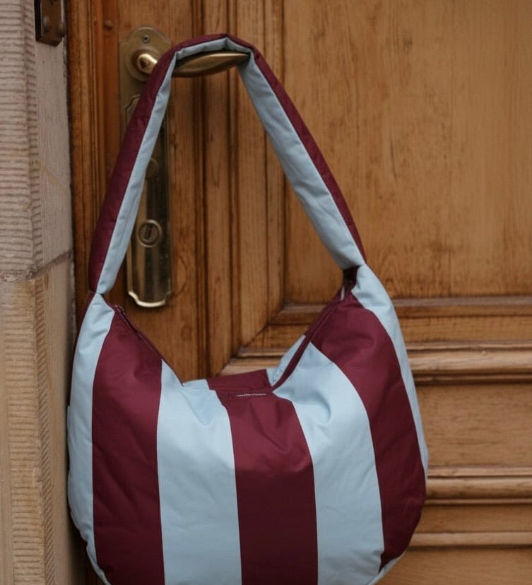 Crossbody taška STUDIO NOOS Bold Stripe Puffy Bordeaux/Light Blue | Stylové doplňky pro děti a ženy | Lavly.cz