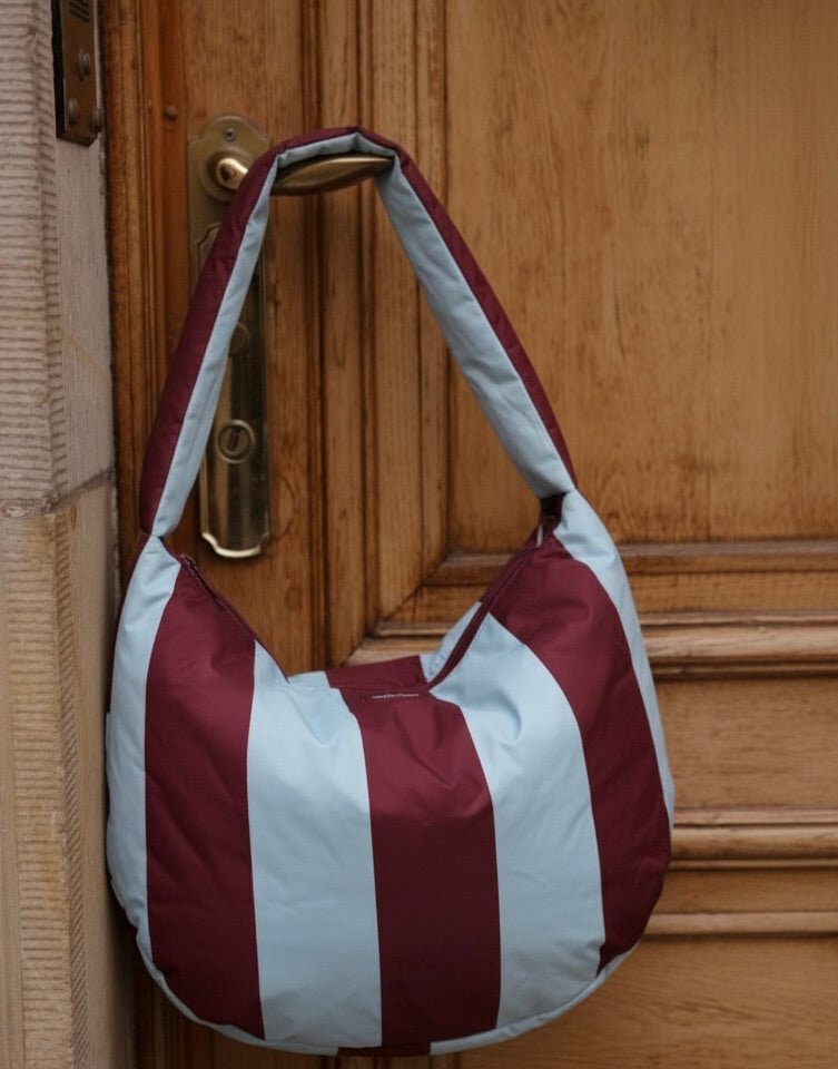 Crossbody taška STUDIO NOOS Bold Stripe Puffy Bordeaux/Light Blue | Stylové doplňky pro děti a ženy | Lavly.cz