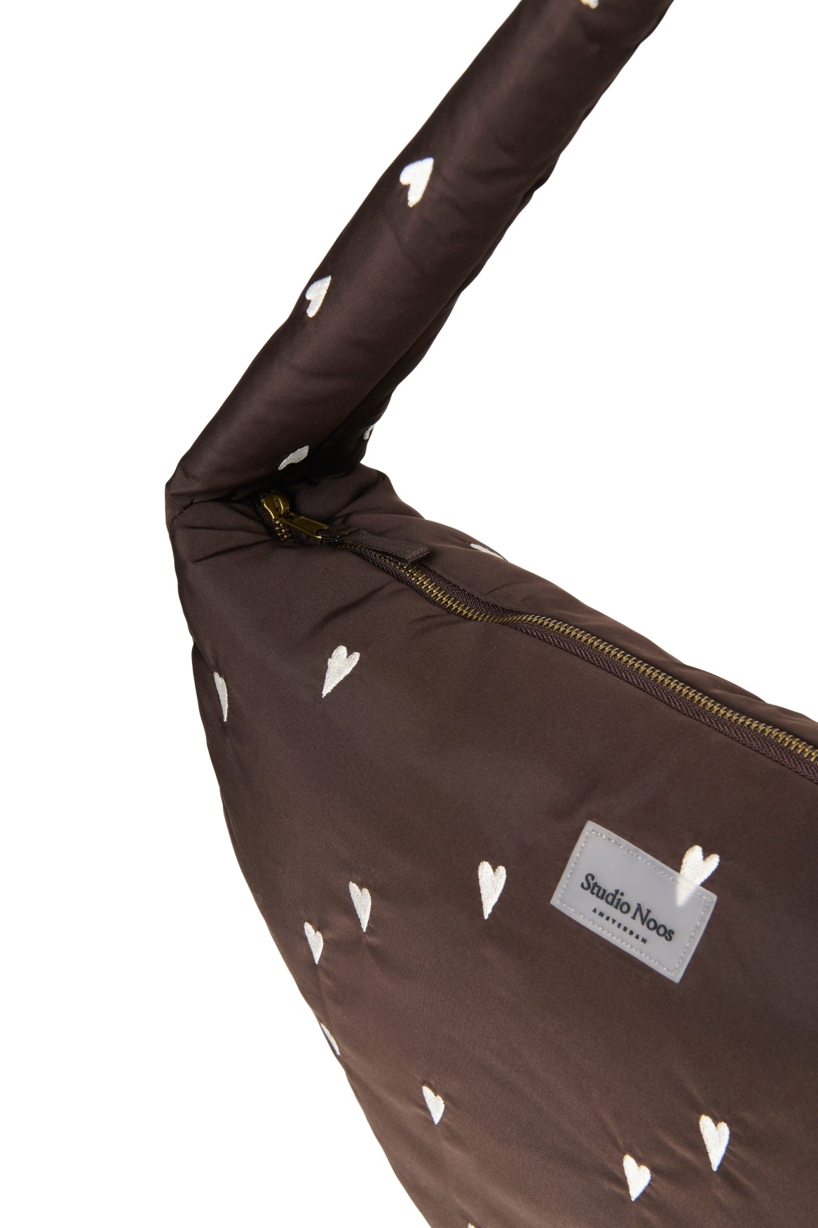 Crossbody taška STUDIO NOOS Brown Hearts Puffy | Stylové doplňky pro děti a ženy | Lavly.cz