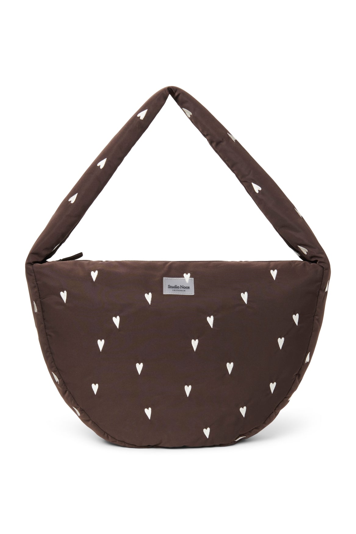 Crossbody taška STUDIO NOOS Brown Hearts Puffy | Stylové doplňky pro děti a ženy | Lavly.cz