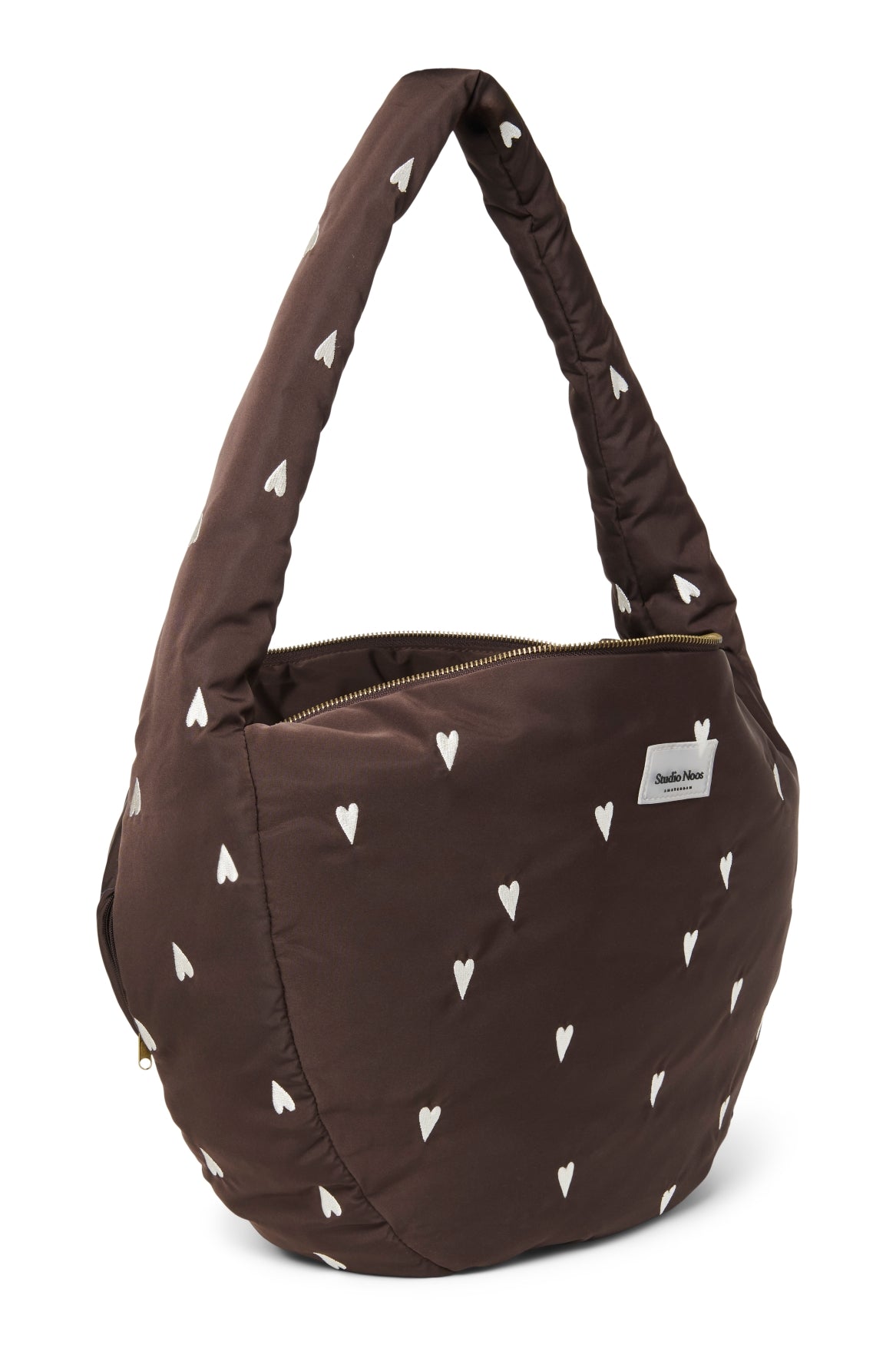 Crossbody taška STUDIO NOOS Brown Hearts Puffy | Stylové doplňky pro děti a ženy | Lavly.cz