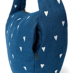 Crossbody taška STUDIO NOOS Dark Blue White Hearts Denim | Lavly.cz