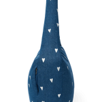Crossbody taška STUDIO NOOS Dark Blue White Hearts Denim | Lavly.cz