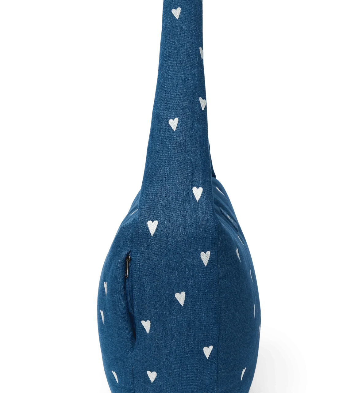 Crossbody taška STUDIO NOOS Dark Blue White Hearts Denim | Lavly.cz