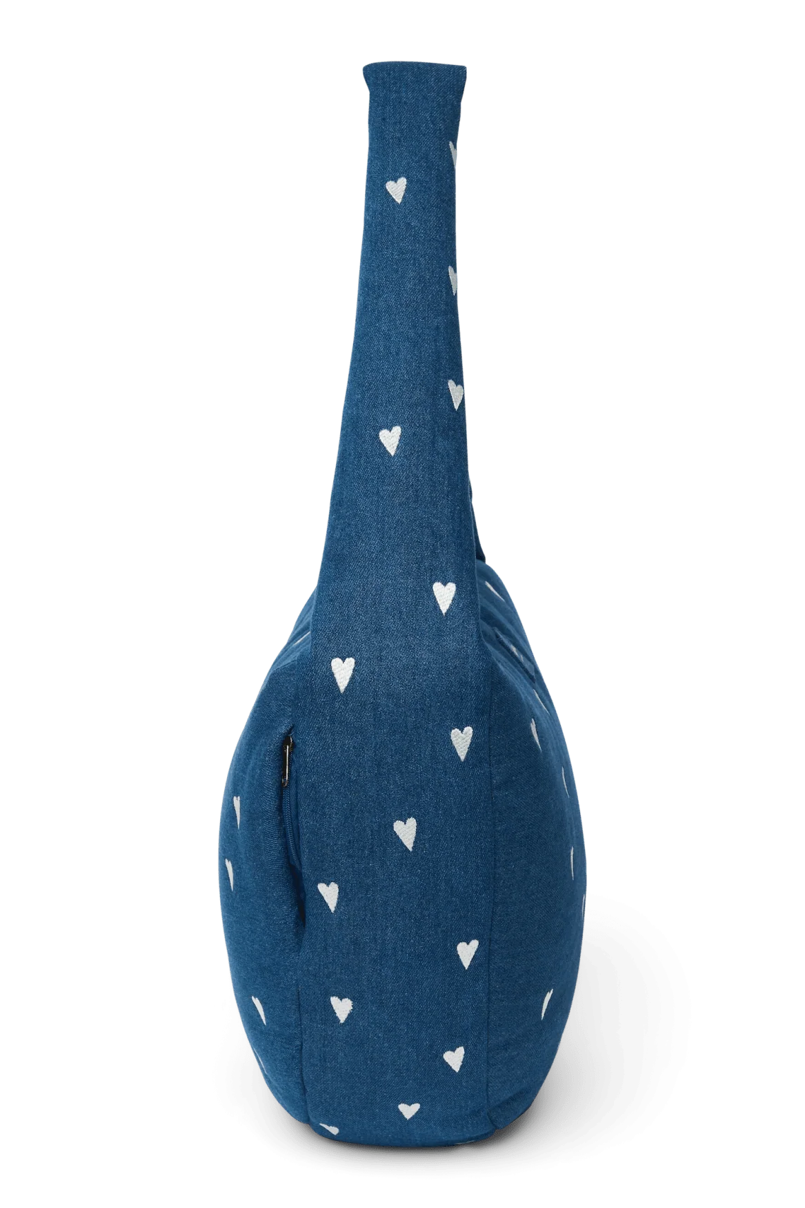Crossbody taška STUDIO NOOS Dark Blue White Hearts Denim | Lavly.cz