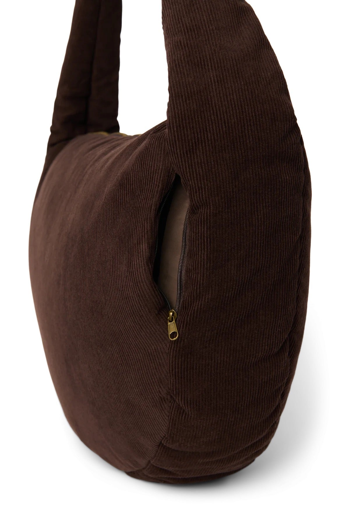 Crossbody taška STUDIO NOOS Dark Brown Rib Puffy | Lavly.cz