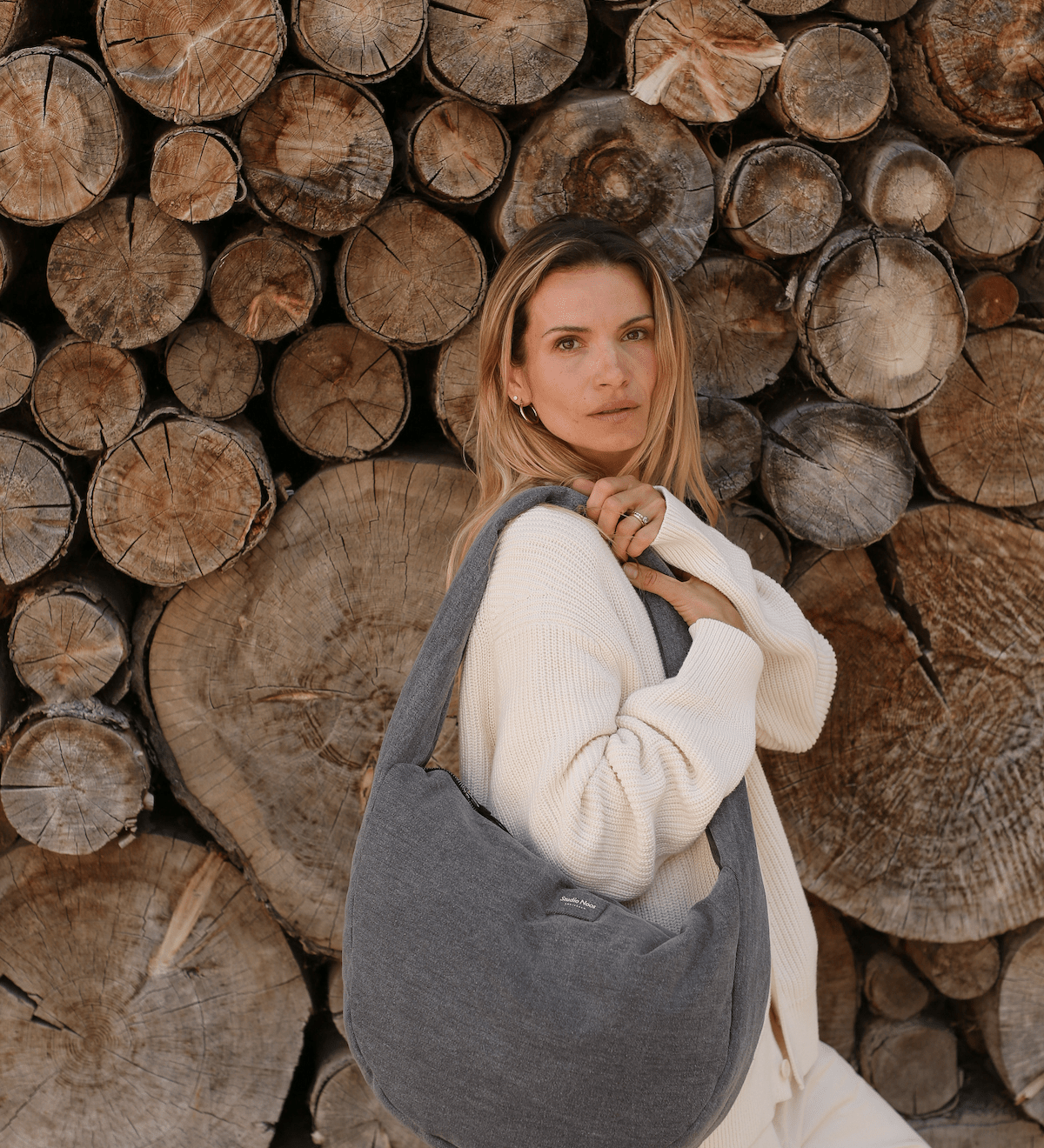 Crossbody taška STUDIO NOOS Grey Denim | Lavly.cz