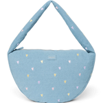 Crossbody taška STUDIO NOOS Light Blue Hearts Denim | Lavly.cz