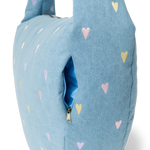 Crossbody taška STUDIO NOOS Light Blue Hearts Denim | Lavly.cz