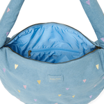 Crossbody taška STUDIO NOOS Light Blue Hearts Denim | Lavly.cz