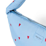 Crossbody taška STUDIO NOOS Light Blue Hearts Puffy | Lavly.cz