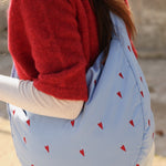Crossbody taška STUDIO NOOS Light Blue Hearts Puffy | Lavly.cz