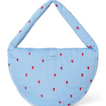 Crossbody taška STUDIO NOOS Light Blue Hearts Puffy | Lavly.cz
