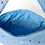 Crossbody taška STUDIO NOOS Light Blue Hearts Puffy | Lavly.cz