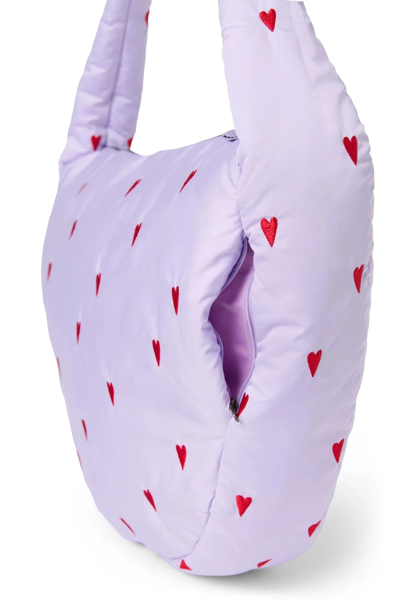 Crossbody taška STUDIO NOOS Purple Hearts Puffy | Lavly.cz