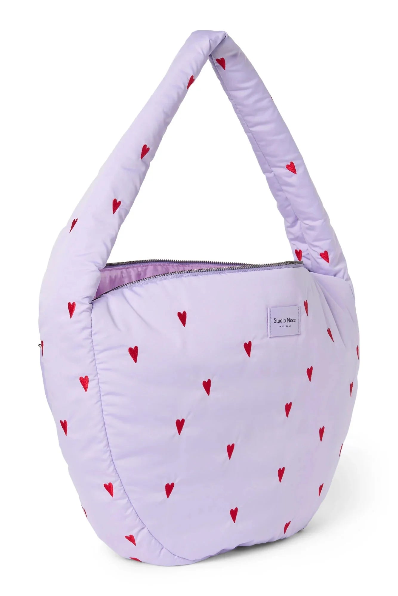Crossbody taška STUDIO NOOS Purple Hearts Puffy | Lavly.cz