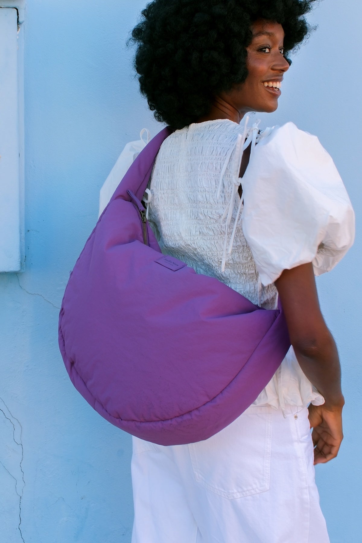 Crossbody taška STUDIO NOOS Purple Textured Puffy | Lavly.cz