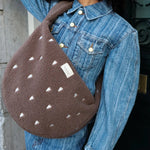 Crossbody taška STUDIO NOOS Teddy Brown Hearts | Lavly.cz