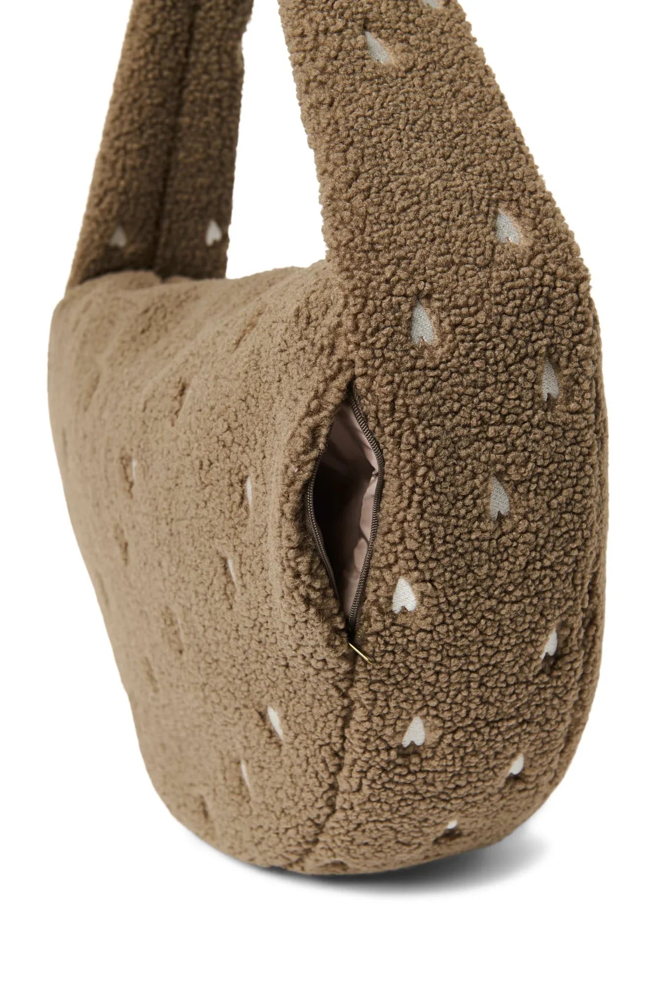 Crossbody taška STUDIO NOOS Teddy Brown Hearts | Lavly.cz