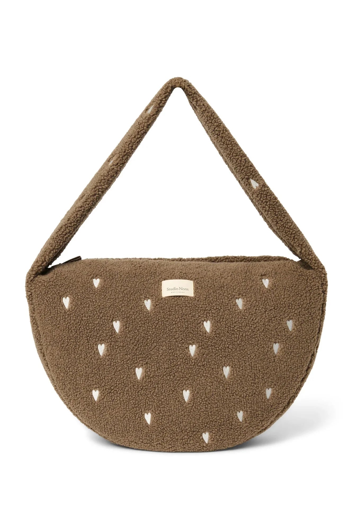 Crossbody taška STUDIO NOOS Teddy Brown Hearts | Lavly.cz