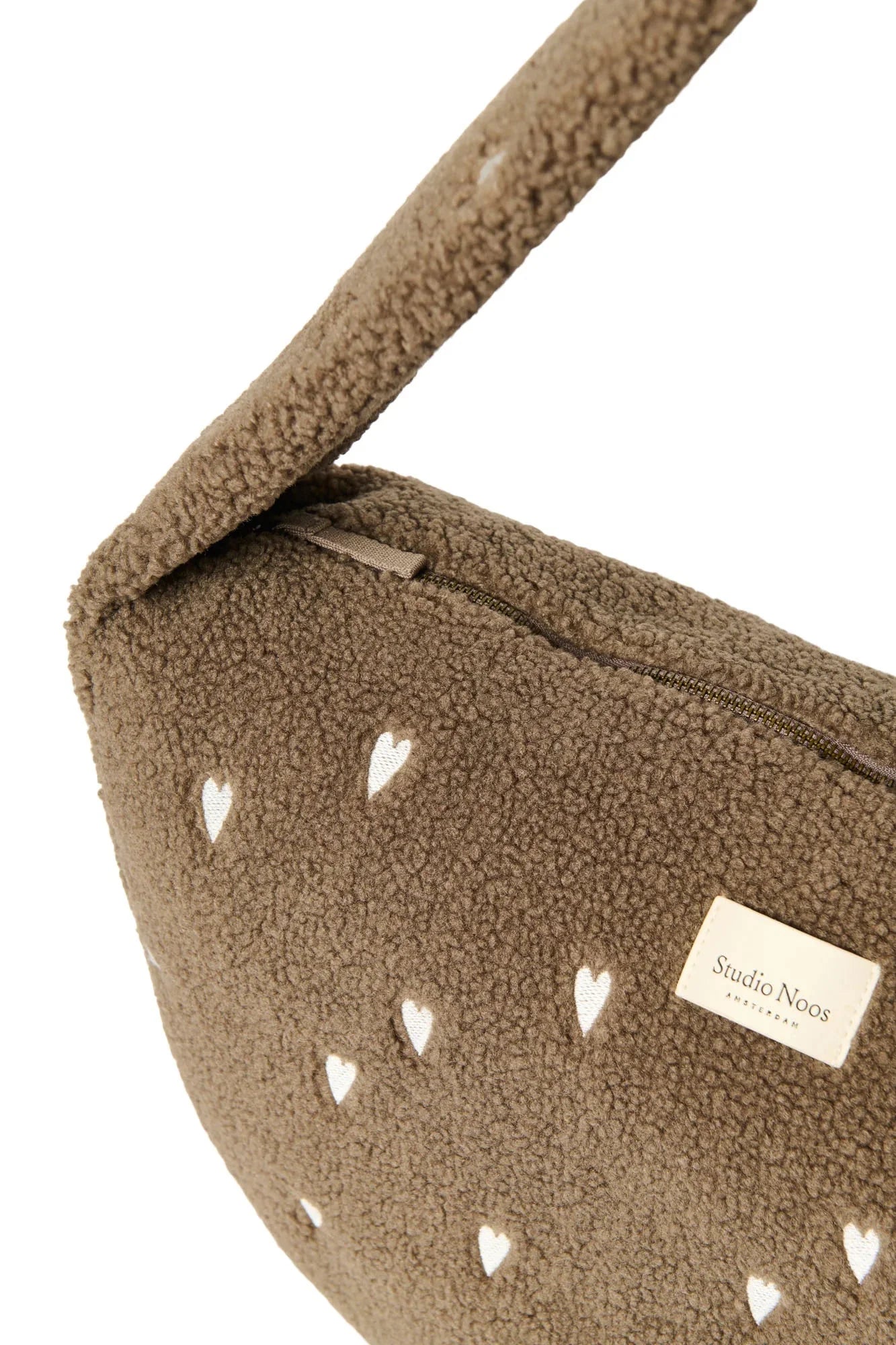 Crossbody taška STUDIO NOOS Teddy Brown Hearts | Lavly.cz