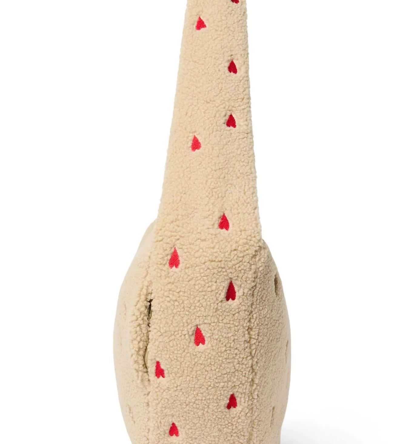 Crossbody taška STUDIO NOOS Teddy Ecru Hearts | Lavly.cz