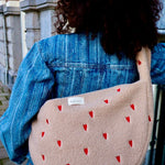 Crossbody taška STUDIO NOOS Teddy Ecru Hearts | Lavly.cz