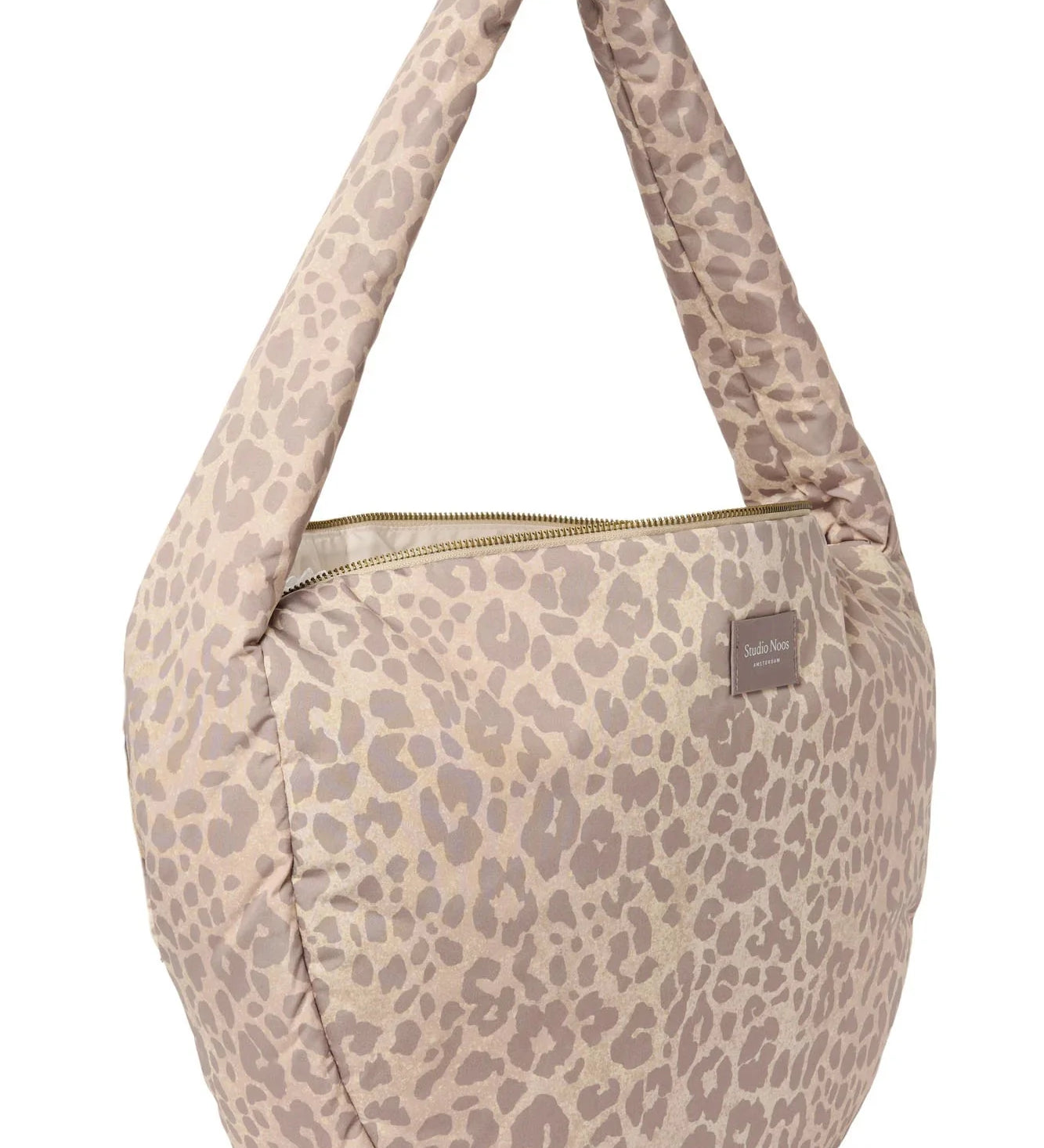 Crossbody taška STUDIO NOOS Tonal Beige Leopard Puffy | Lavly.cz