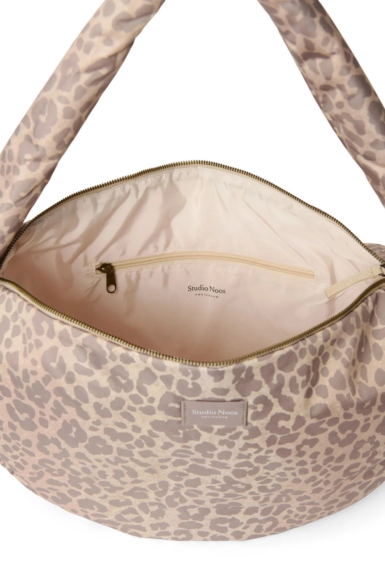 Crossbody taška STUDIO NOOS Tonal Beige Leopard Puffy | Lavly.cz