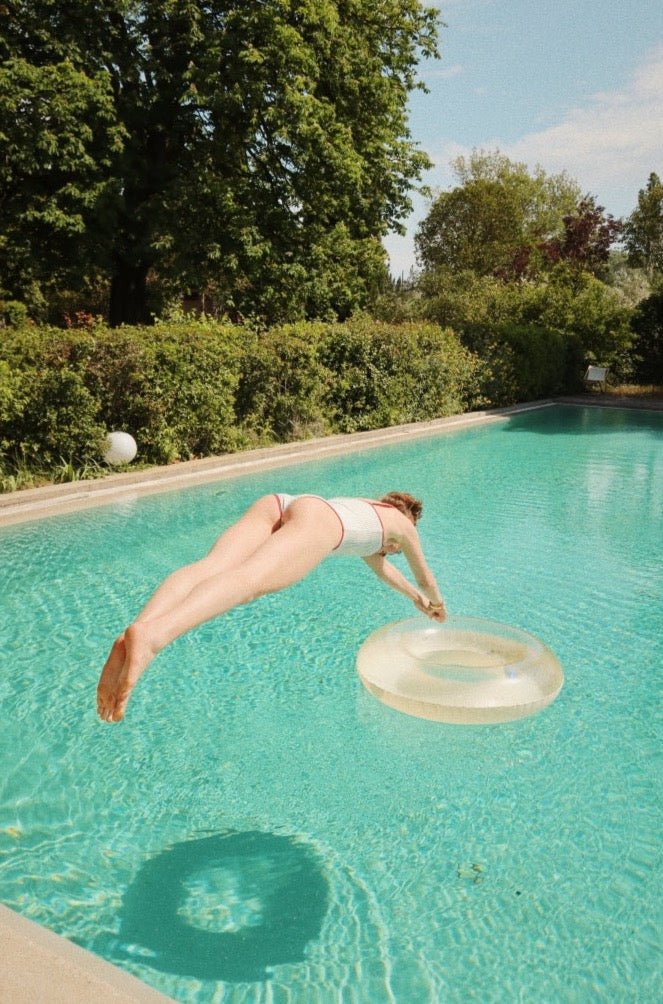 Dámské plavky KONGES SLOJD Collette Blue Stripe | Stylové doplňky pro děti a ženy | Lavly.cz