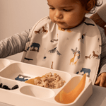 Dělený talíř LIEWOOD Mosu Peach / Sea Shell | Stylové doplňky pro děti a ženy | Lavly.cz