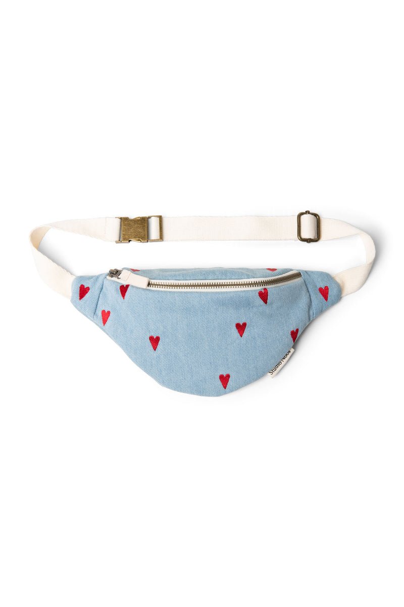 Dětská crossbody ledvinka STUDIO NOOS Denim Hearts | Stylové doplňky pro děti a ženy | Lavly.cz