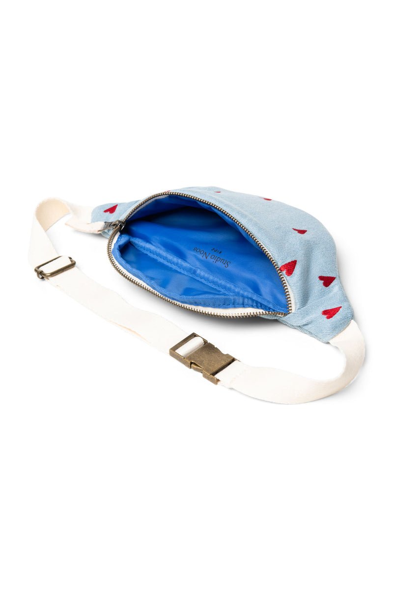 Dětská crossbody ledvinka STUDIO NOOS Denim Hearts | Stylové doplňky pro děti a ženy | Lavly.cz
