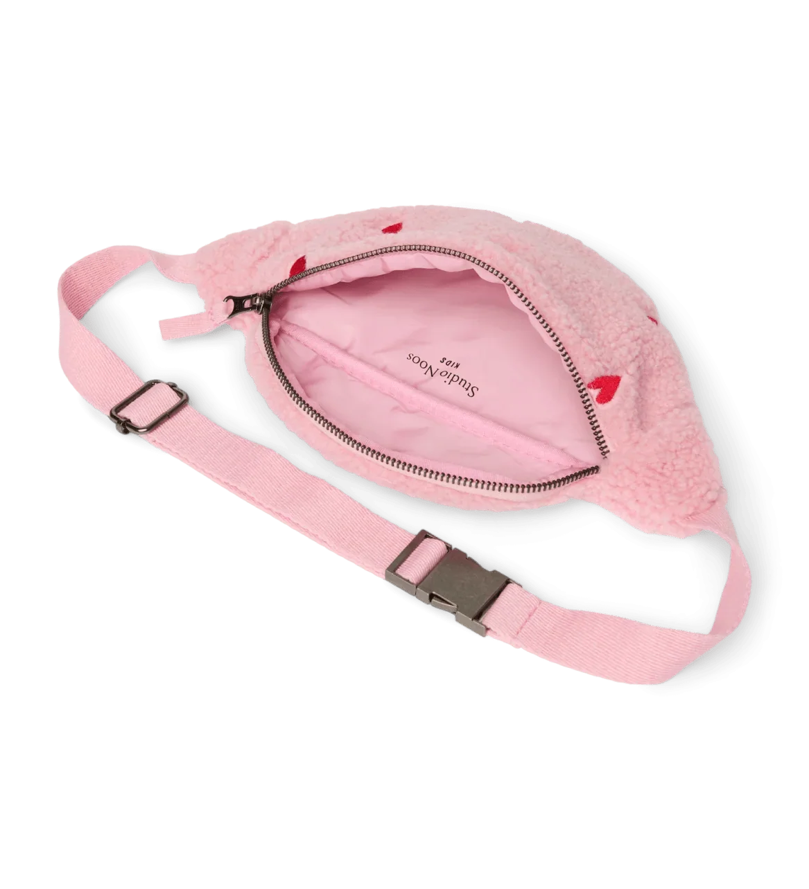 Dětská crossbody ledvinka STUDIO NOOS Light Pink Teddy Hearts | Lavly.cz